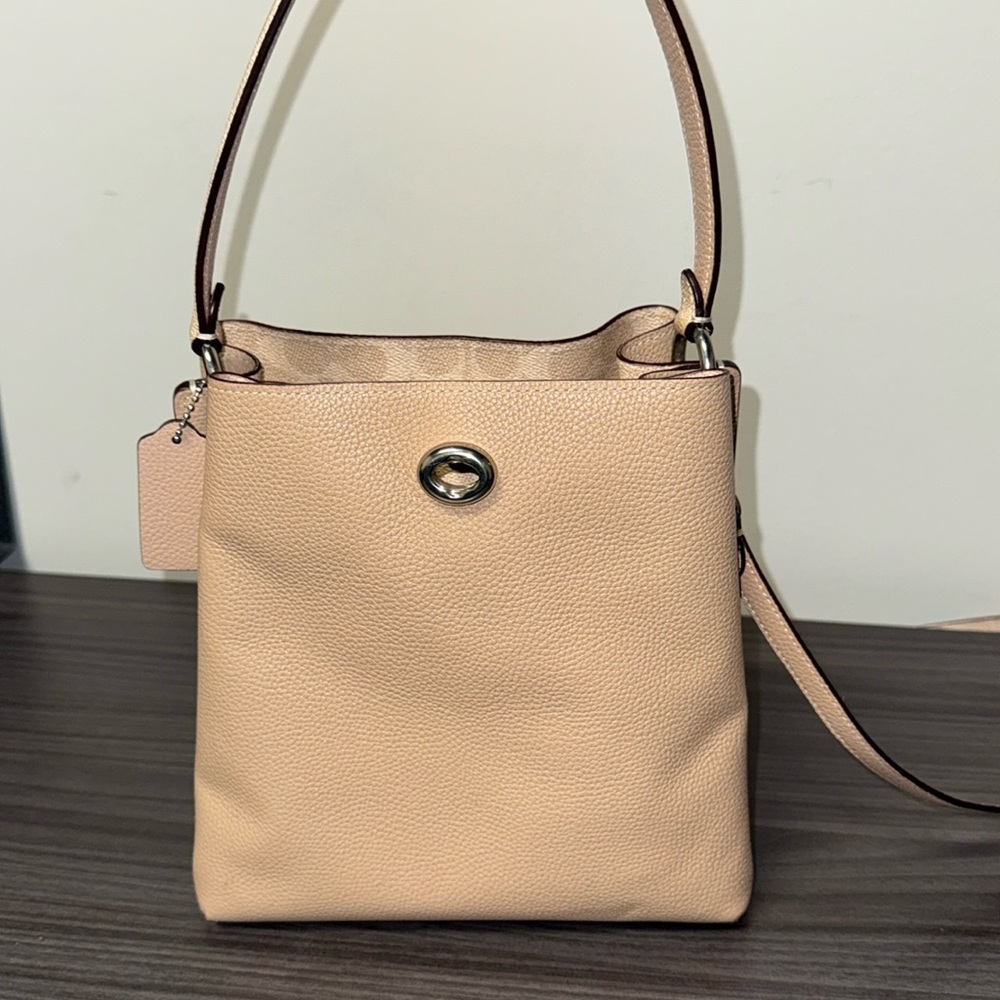 Coach leather bucket bag